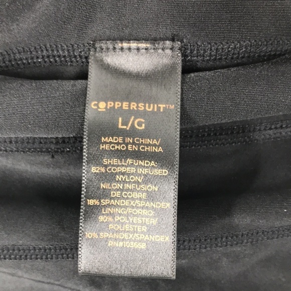 Black Full Coverage Hight Waist  Bikini Bottom Size L Coppersuit New - Picture 6 of 10